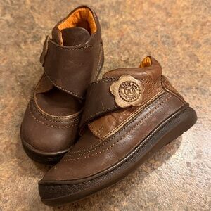 Kickers Leather Velcro Booties